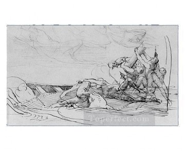  Asedio Pintura - Estudio para el asedio de Gibraltar retrato colonial de Nueva Inglaterra John Singleton Copley